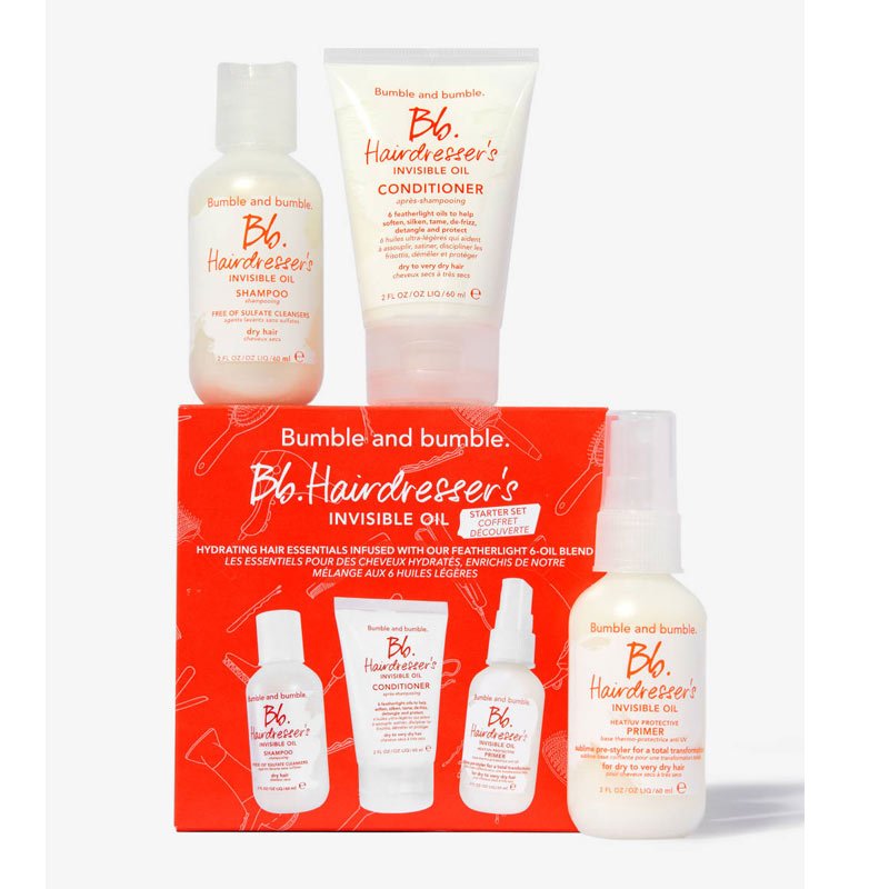 Hairdresser's Invisible Oil Starter Set Shampoo Conditioner Primer by Bumble and Bumble