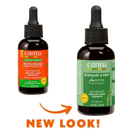 Rosemary & Mint Biotin-Infused Hair & Scalp Oil For All Hair Types by Cantu