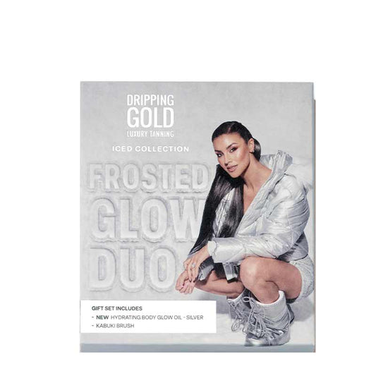 Frosted Glow Duo Silver Body Oil Gift Set by Dripping Gold
