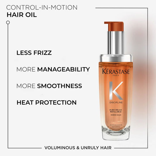 Discipline Hair Oil For Frizzy Hair In Refillable Bottle by Kérastase