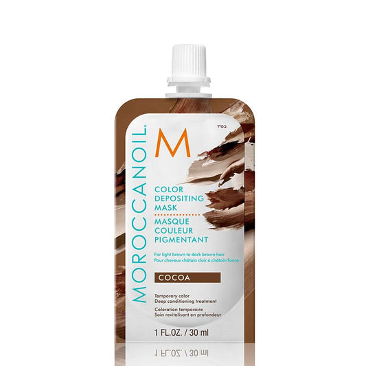 Cocoa Colour Depositing Mask For Light To Dark Brown Hair by Moroccanoil