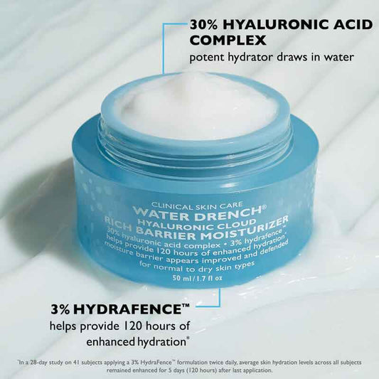 Water Drench Hyaluronic Cloud Rich Barrier Moisturiser by Peter Thomas Roth