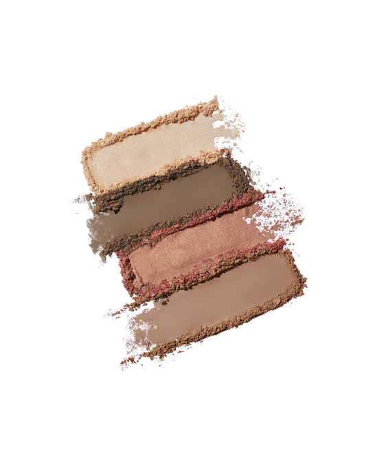 Butterfly Cloud Collar Embossed Highlight & Contour Palette