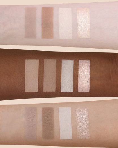 Butterfly Cloud Collar Embossed Highlight & Contour Palette
