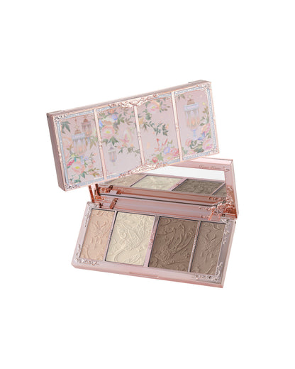 Butterfly Cloud Collar Embossed Highlight & Contour Palette