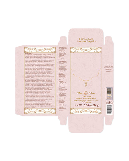 Butterfly Cloud Collar Embossed Highlight & Contour Palette
