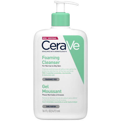 CeraVe Foaming Cleanser with Niacinamide for Normal to Oily Skin 236ml