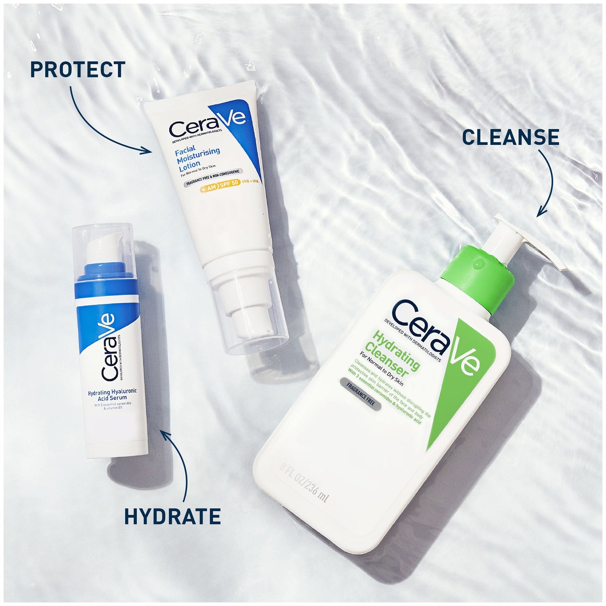 CeraVe Travel Size Hydrating Cleanser for Normal to Dry Skin 88ml