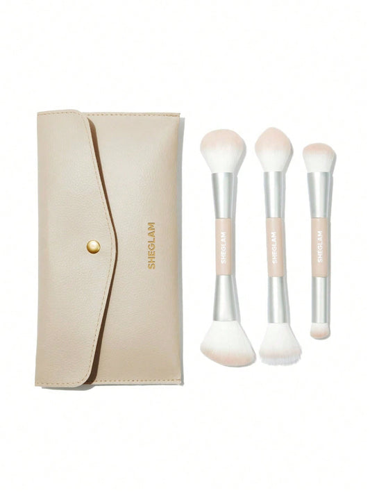 Glam 101 Face Essentials Brush Set With Bag by Sheglam