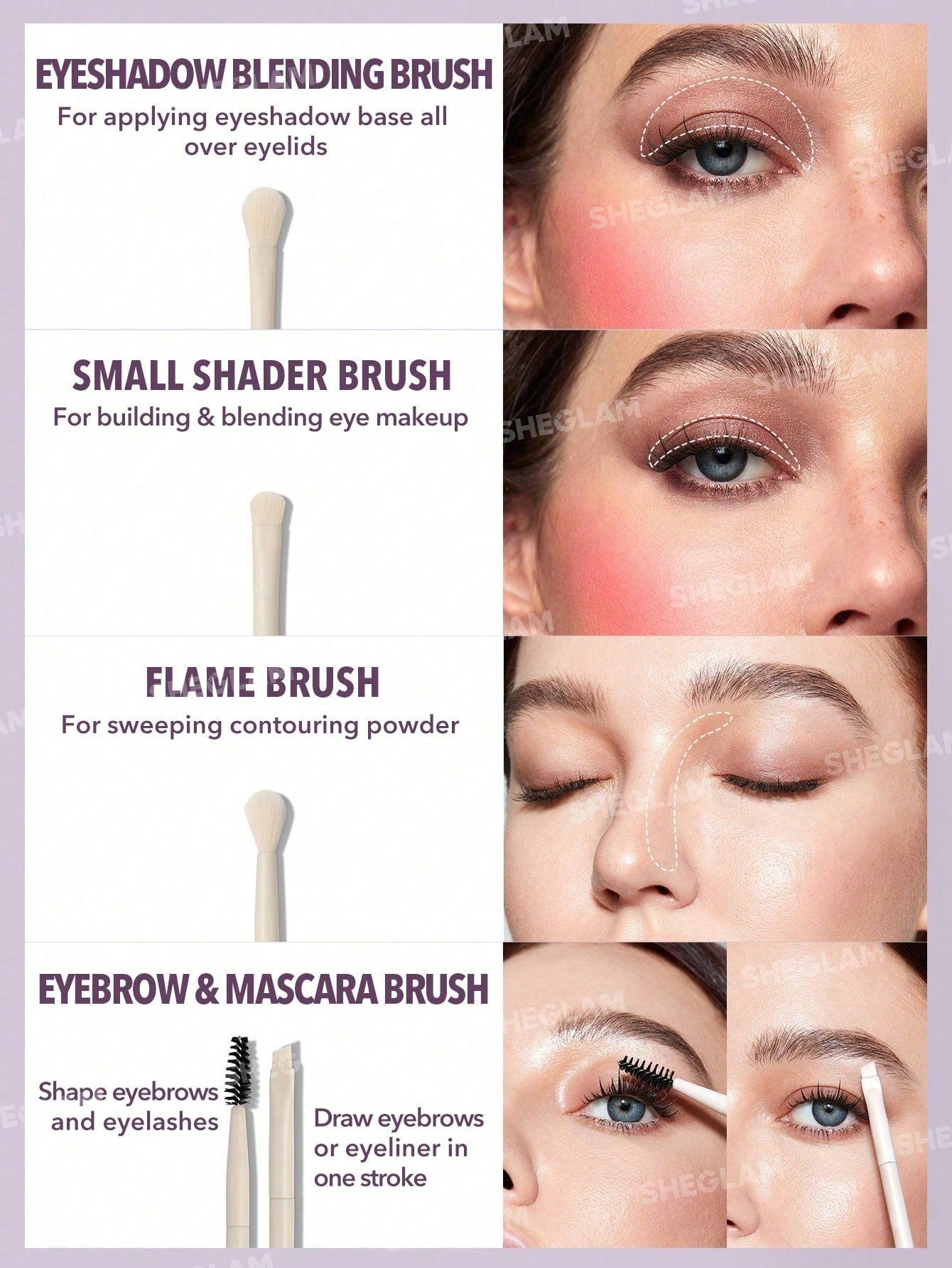 Pro Core Brush Kit 8-Piece Set by Sheglam