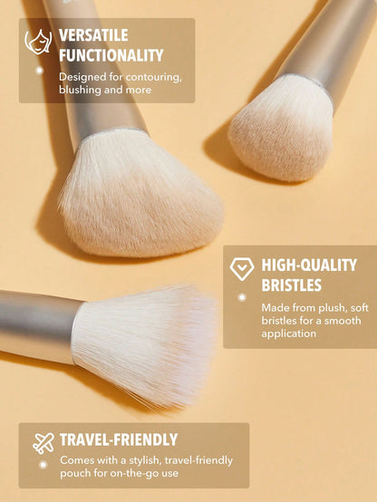 Glam 101 Face Essentials Brush Set With Bag by Sheglam
