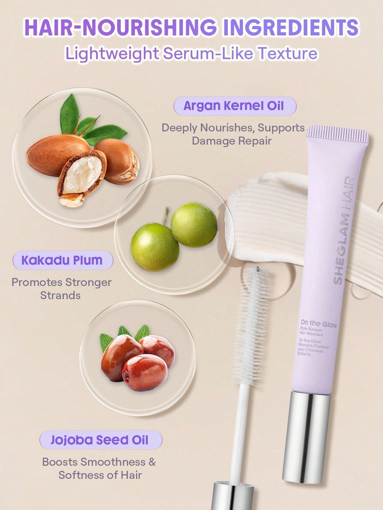 On The Glow Style Keeper Hair Mascara by Sheglam