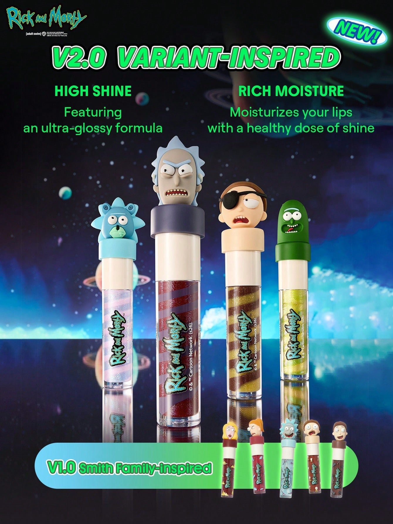 Rick and Morty X SHEGLAM Full Collection Set