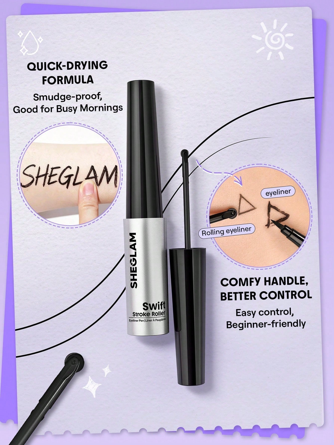 Swift Stroke Roller Eyeliner Pen 1.7g by Sheglam