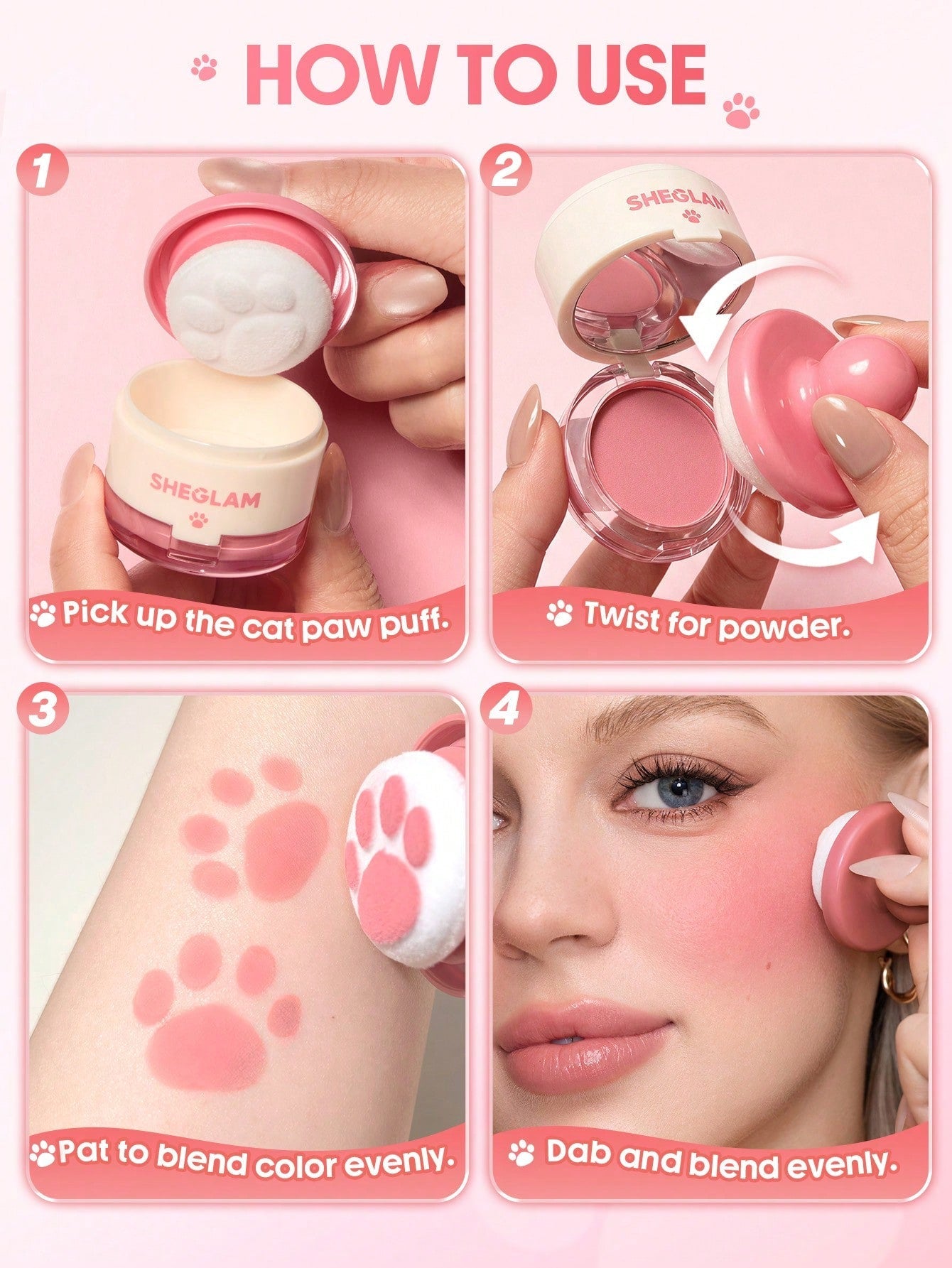 Cutie Paw Blush Stamp by Sheglam