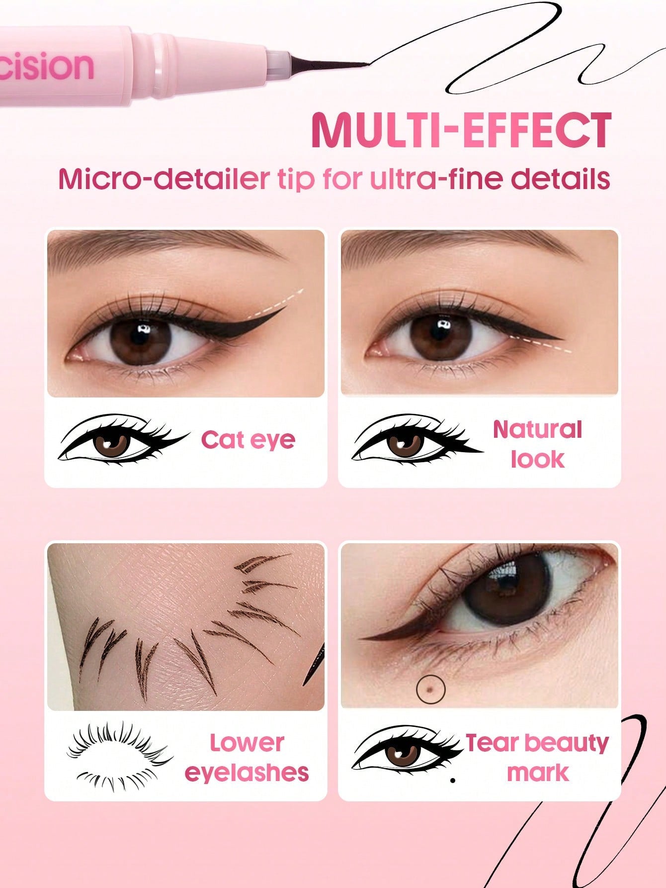Micro Precision Ultra-Long Tip Eyeliner by Sheglam