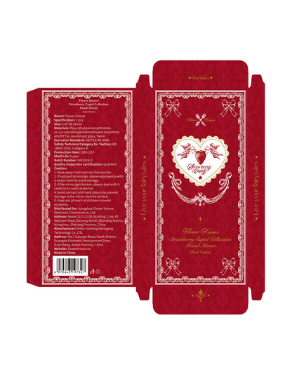 Strawberry Cupid Hand Mirror