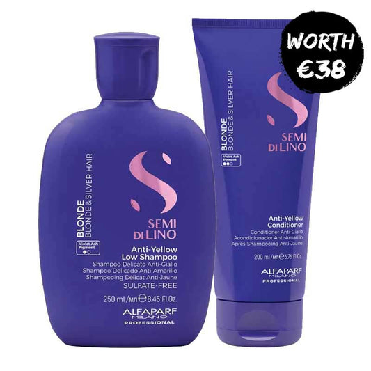 Semi Di Lino Blonde Anti-Yellow Shampoo & Conditioner Duo by Alfaparf