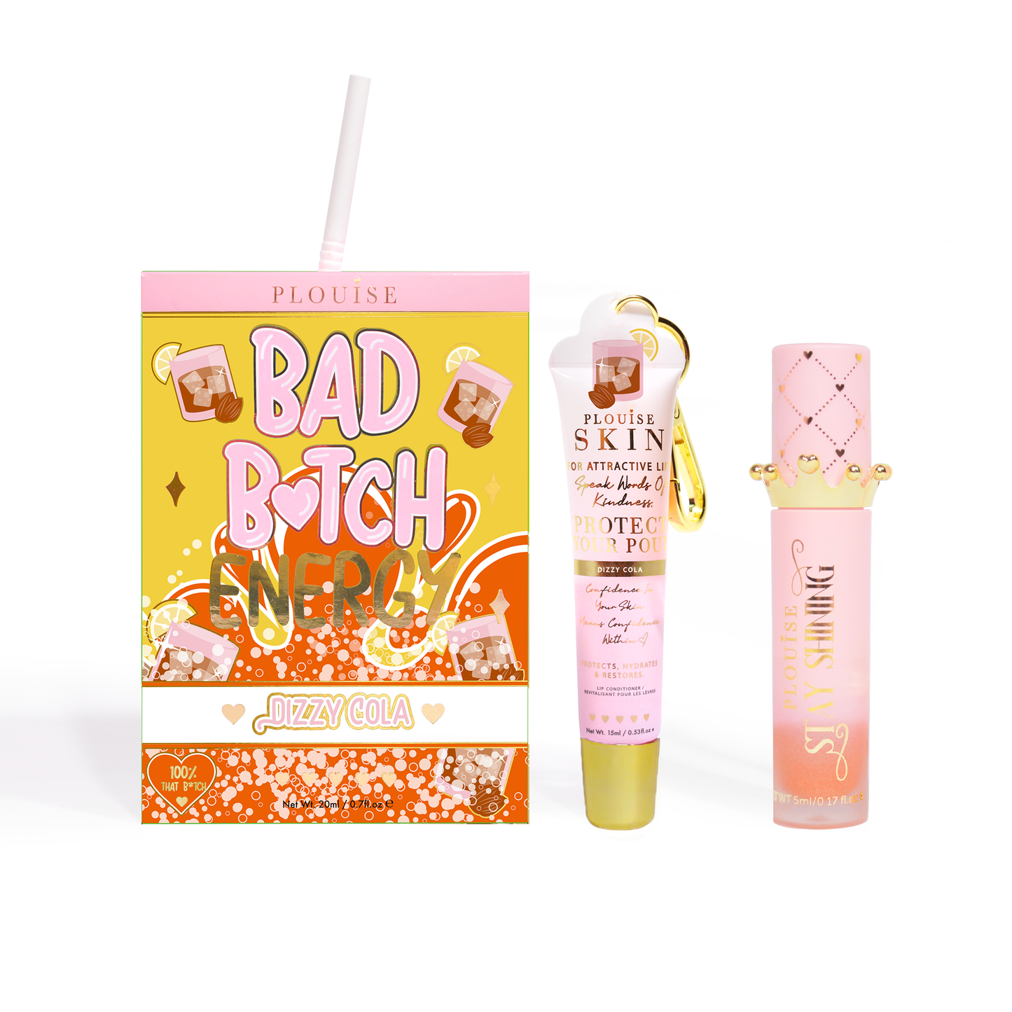 Bad Bitch Energy Lip Conditioner & Lip Oil Duo by P.Louise
