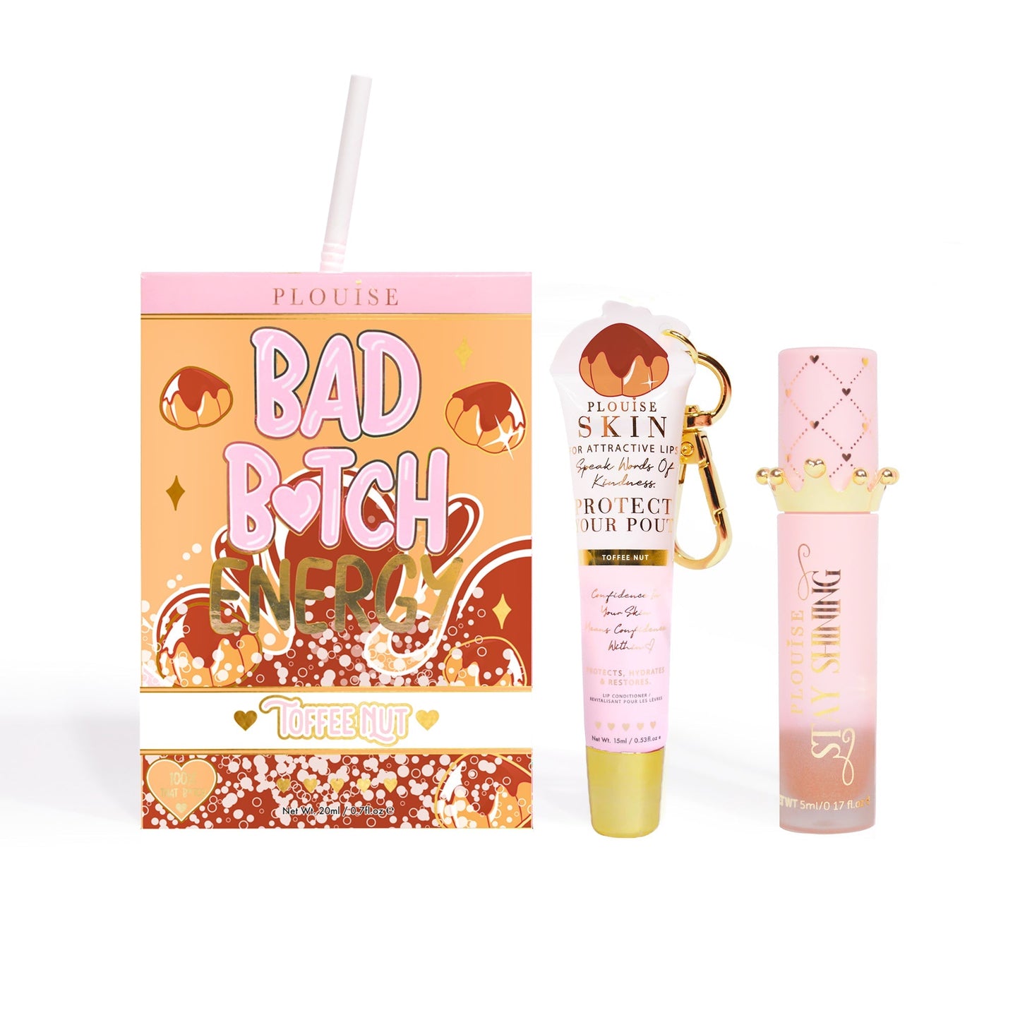 Bad Bitch Energy Lip Conditioner & Lip Oil Duo by P.Louise