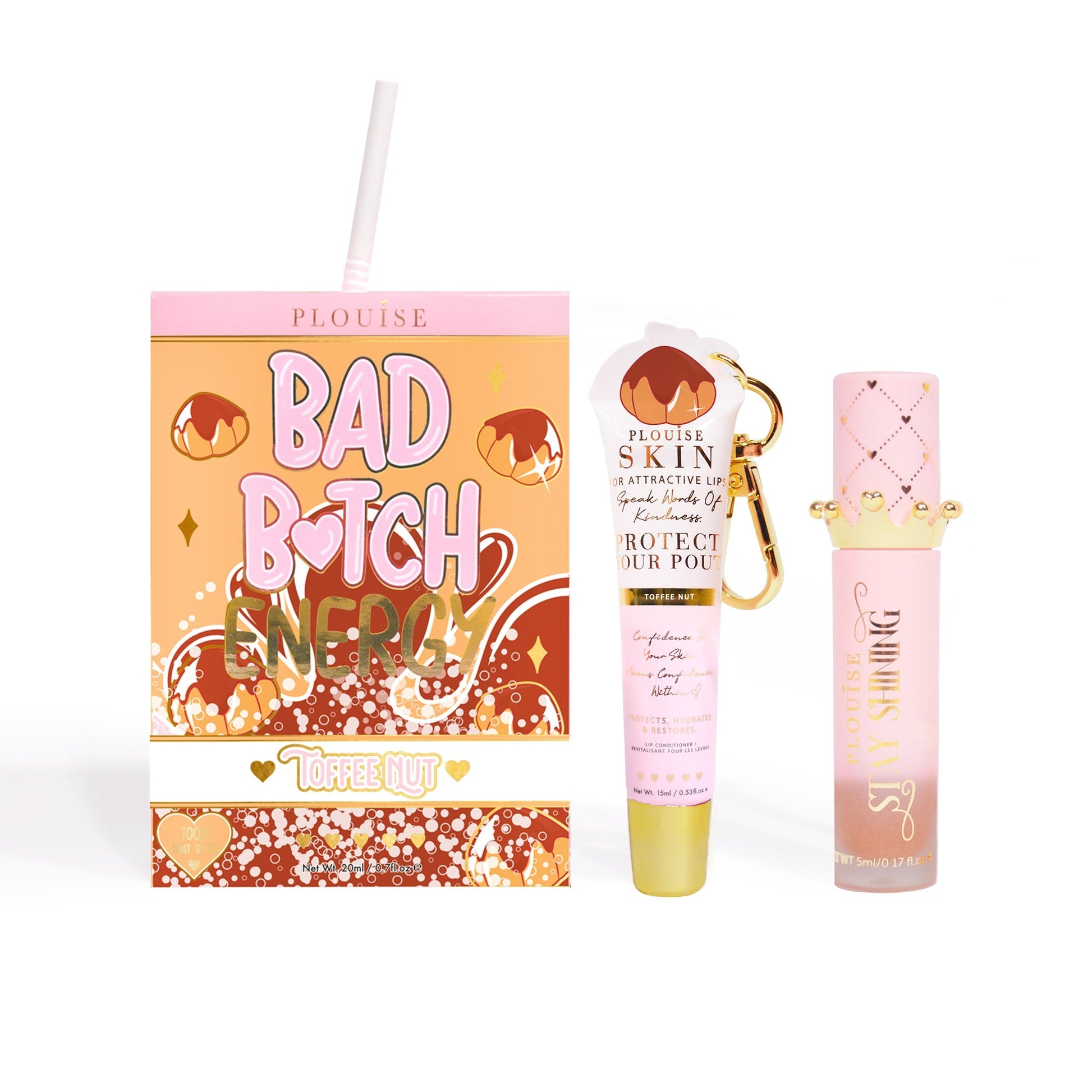 Bad Bitch Energy Lip Conditioner & Lip Oil Duo by P.Louise