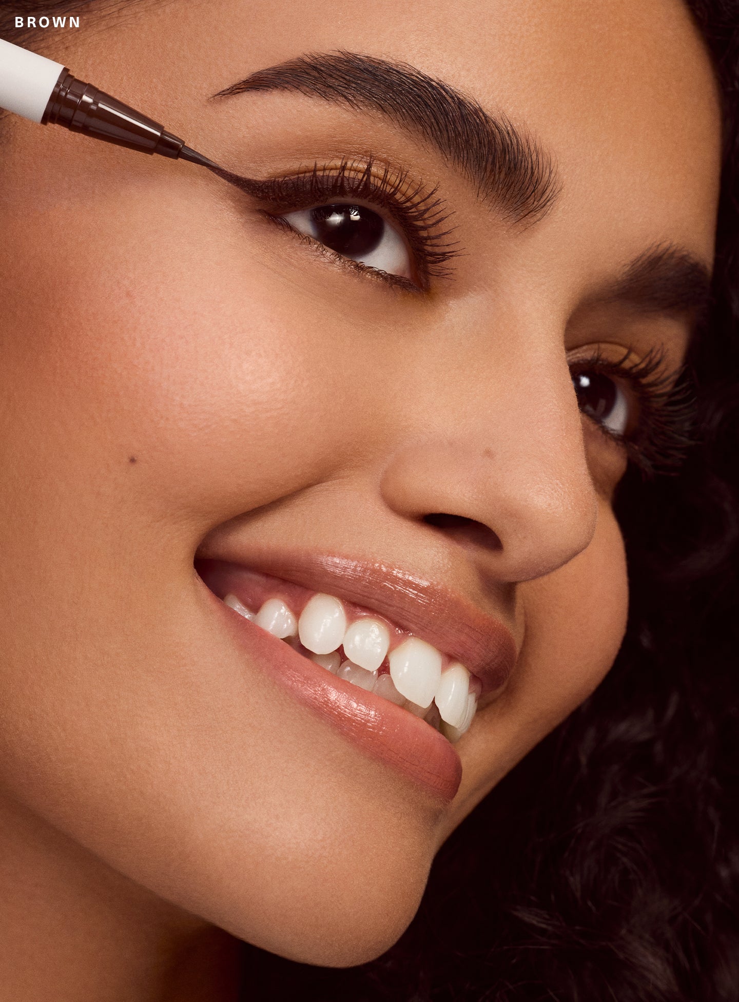 Perfect Strokes Matte Liquid Liner Brown by Rare Beauty