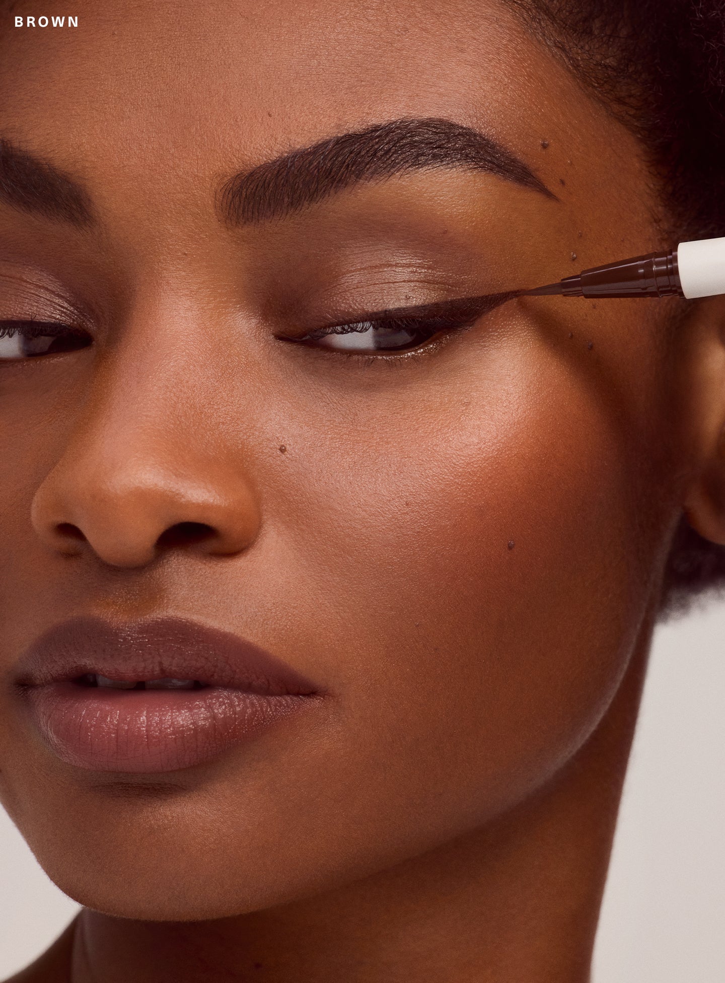 Perfect Strokes Matte Liquid Liner Brown by Rare Beauty