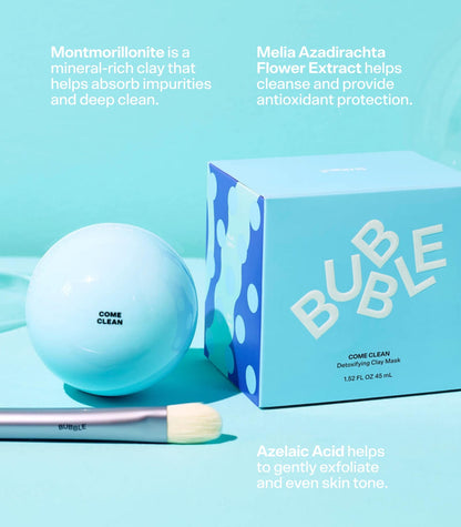 Come Clean Detoxifying Clay Mask by Bubble Skincare