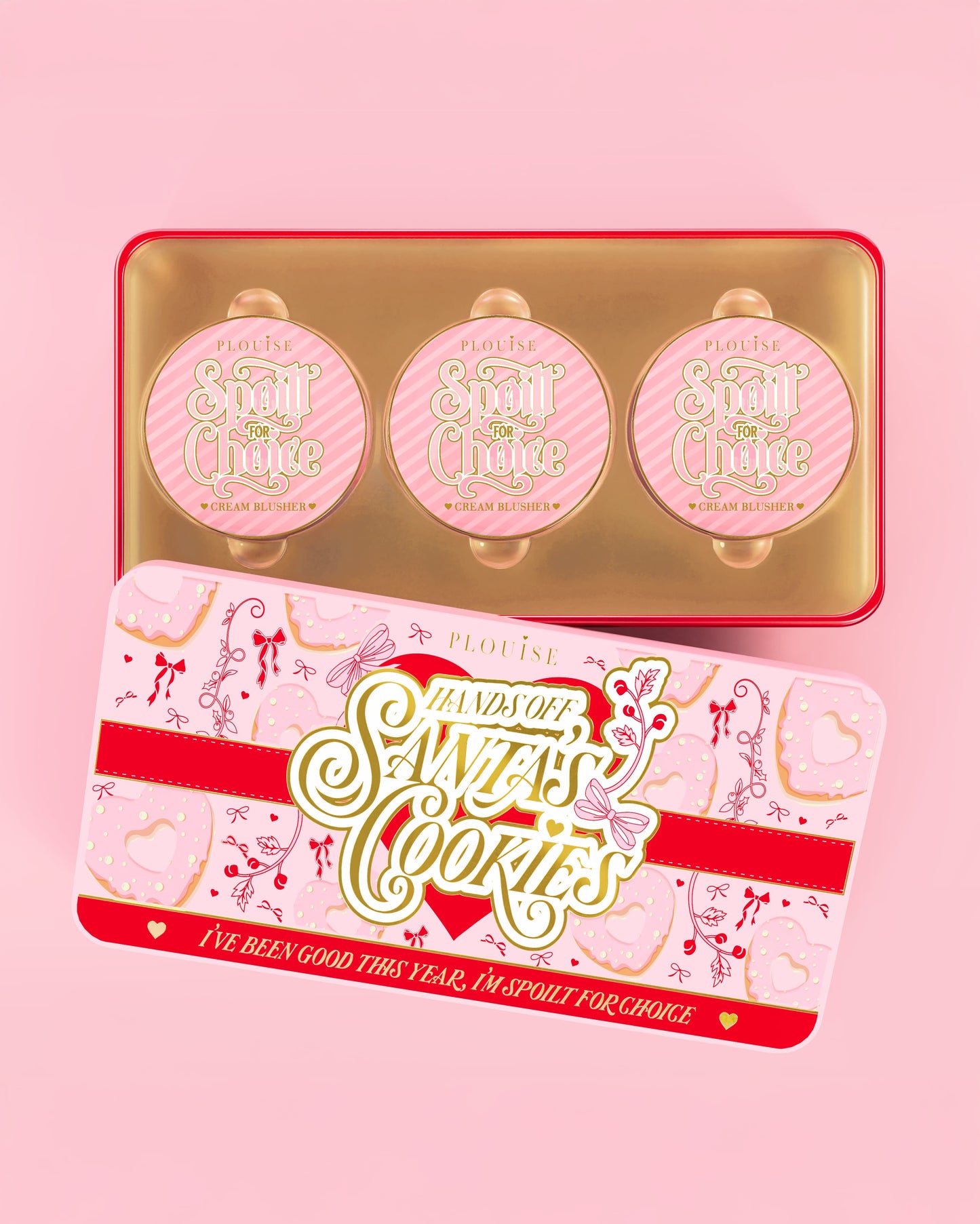 Santas Cookies Spoilt For Choice Blush Tin by P. Louise Cosmetics