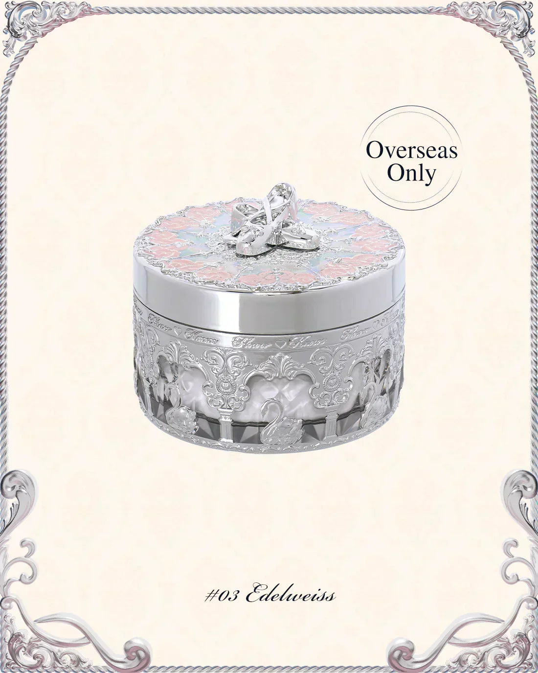 Flower Knows - Swan Ballet Music box Loose Setting Powder