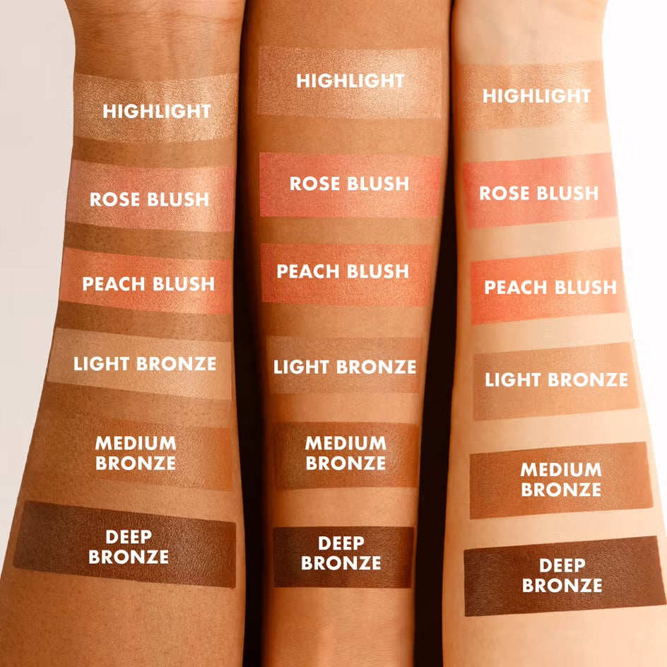 ICONIC London Multi-Use Cream Blush, Bronze and Highlight Palette