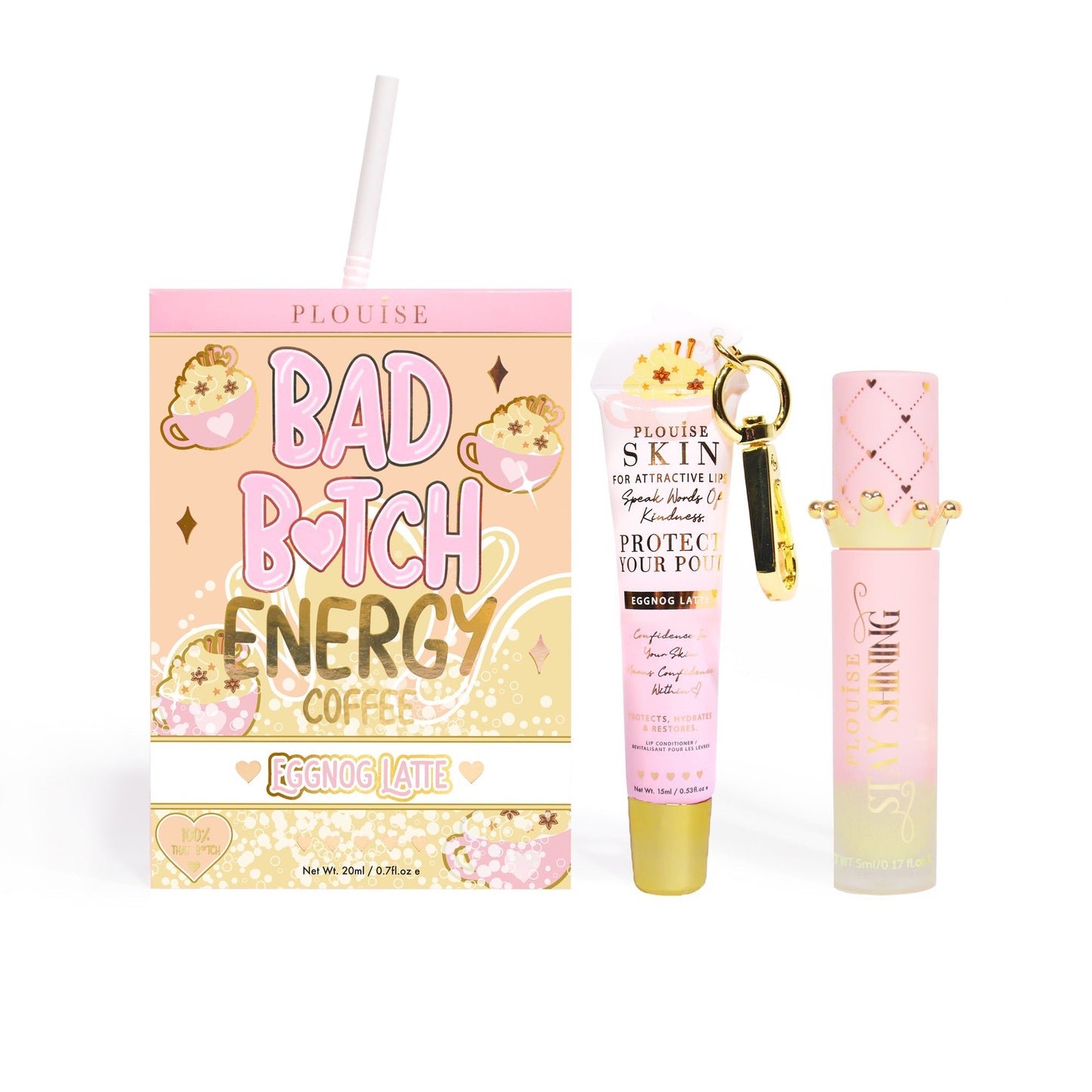 Bad Bitch Energy Lip Conditioner & Lip Oil Duo by P.Louise
