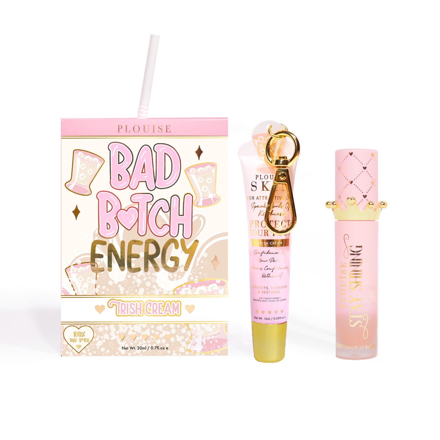 Bad Bitch Energy Lip Conditioner & Lip Oil Duo by P.Louise