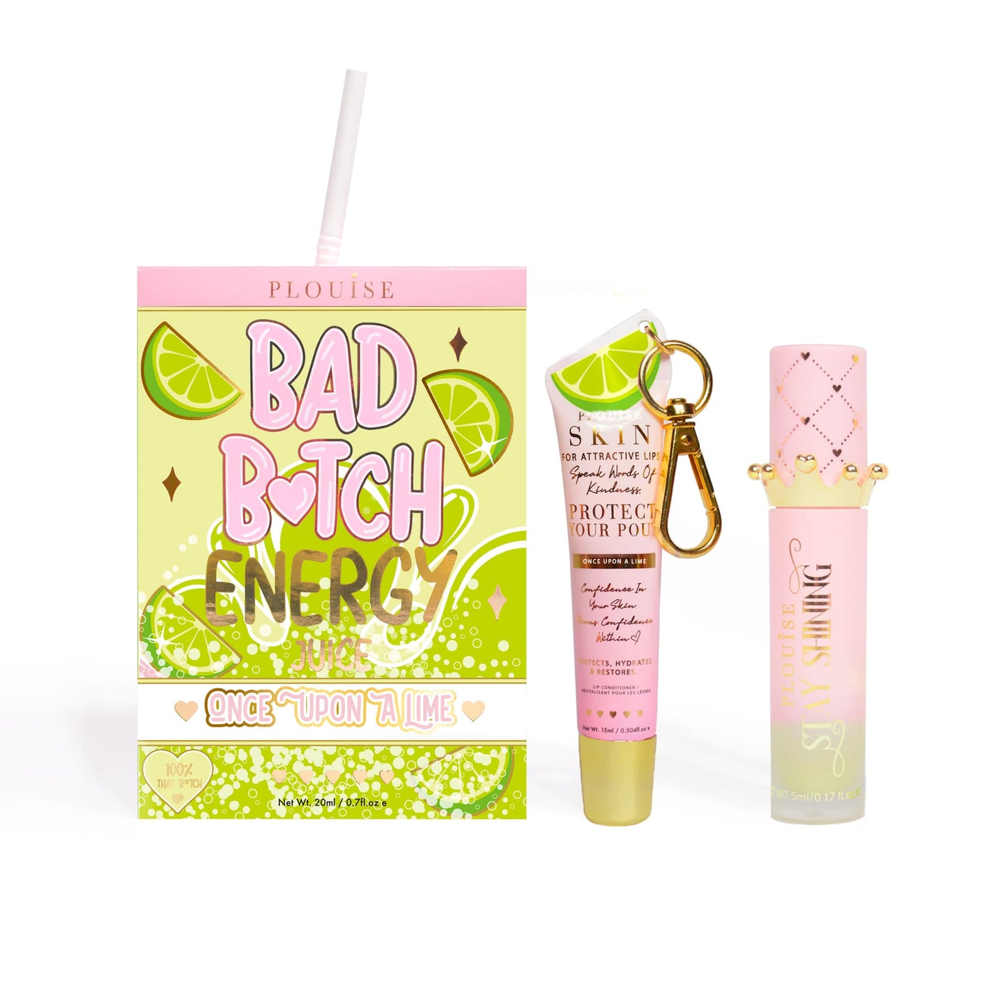 Bad Bitch Energy Lip Conditioner & Lip Oil Duo by P.Louise