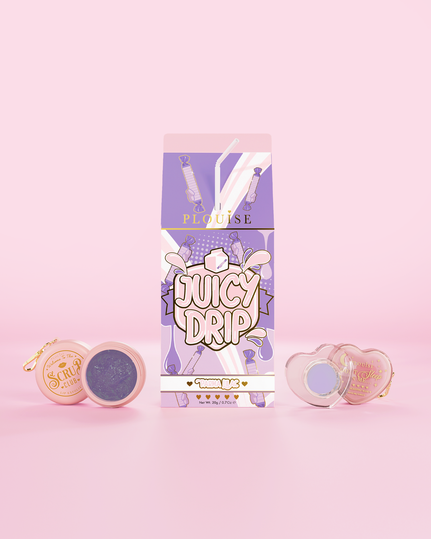 Juicy Drip Lip Scrub & Lip Mask Duo by P. Louise Cosmetics