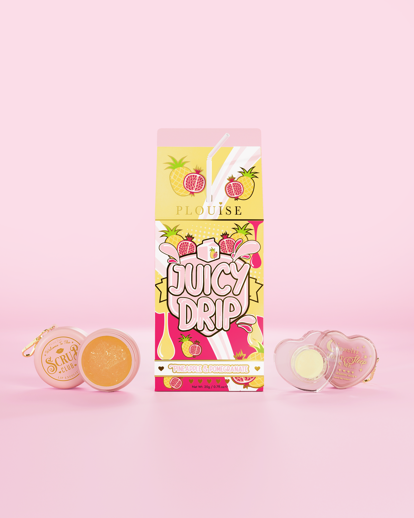 Juicy Drip Lip Scrub & Lip Mask Duo by P. Louise Cosmetics