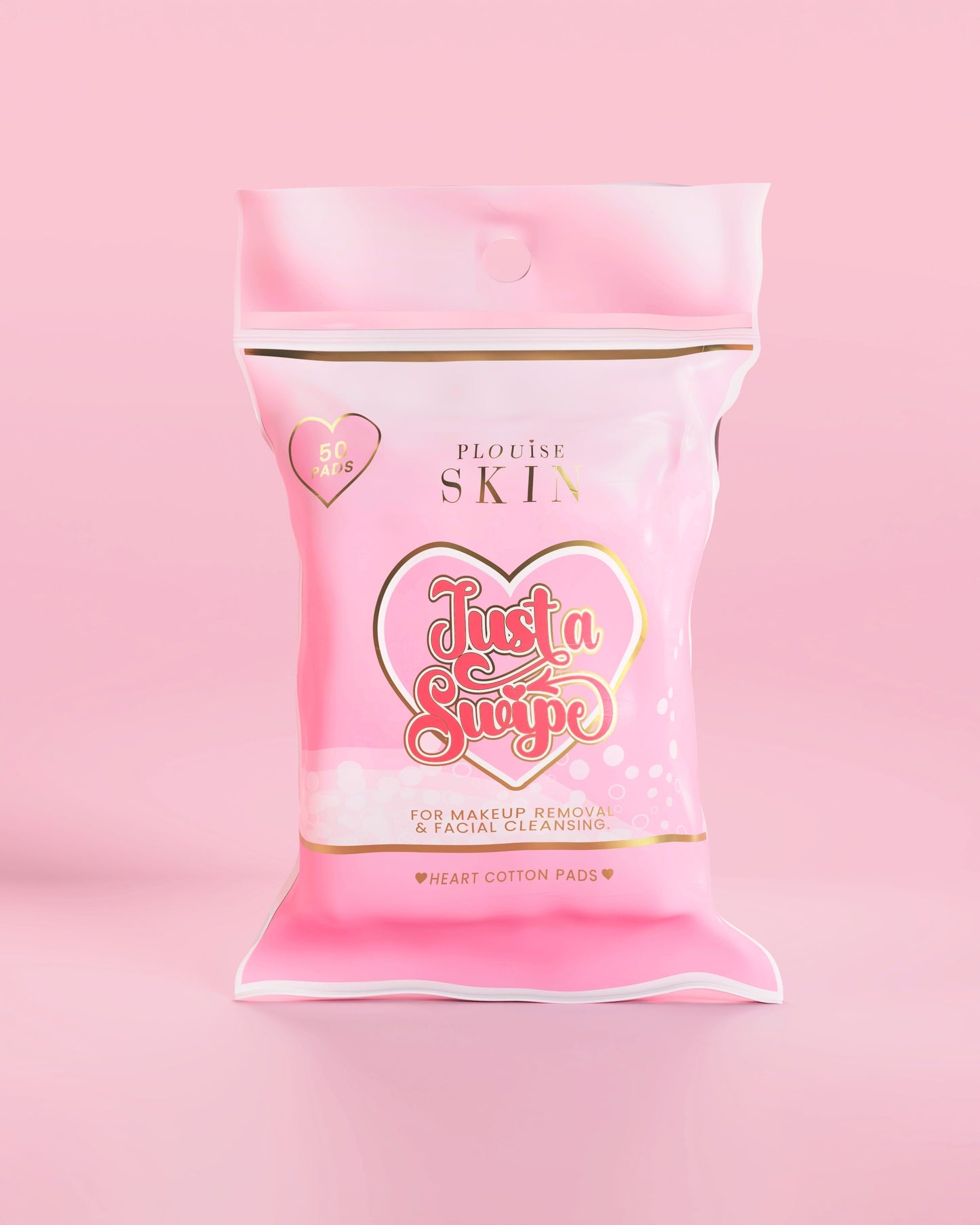 Just A Swipe Heart-Shaped Cotton Pads by P. Louise Cosmetics