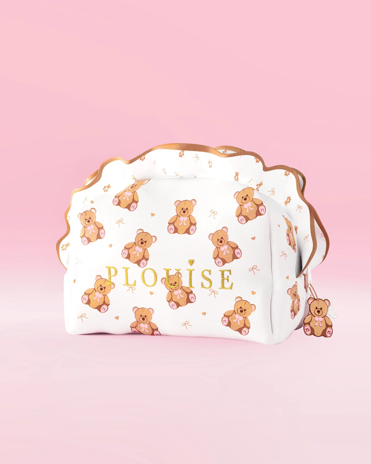 Teddy Touch Large Print Bag & Bodycare Set by P. Louise Cosmetics