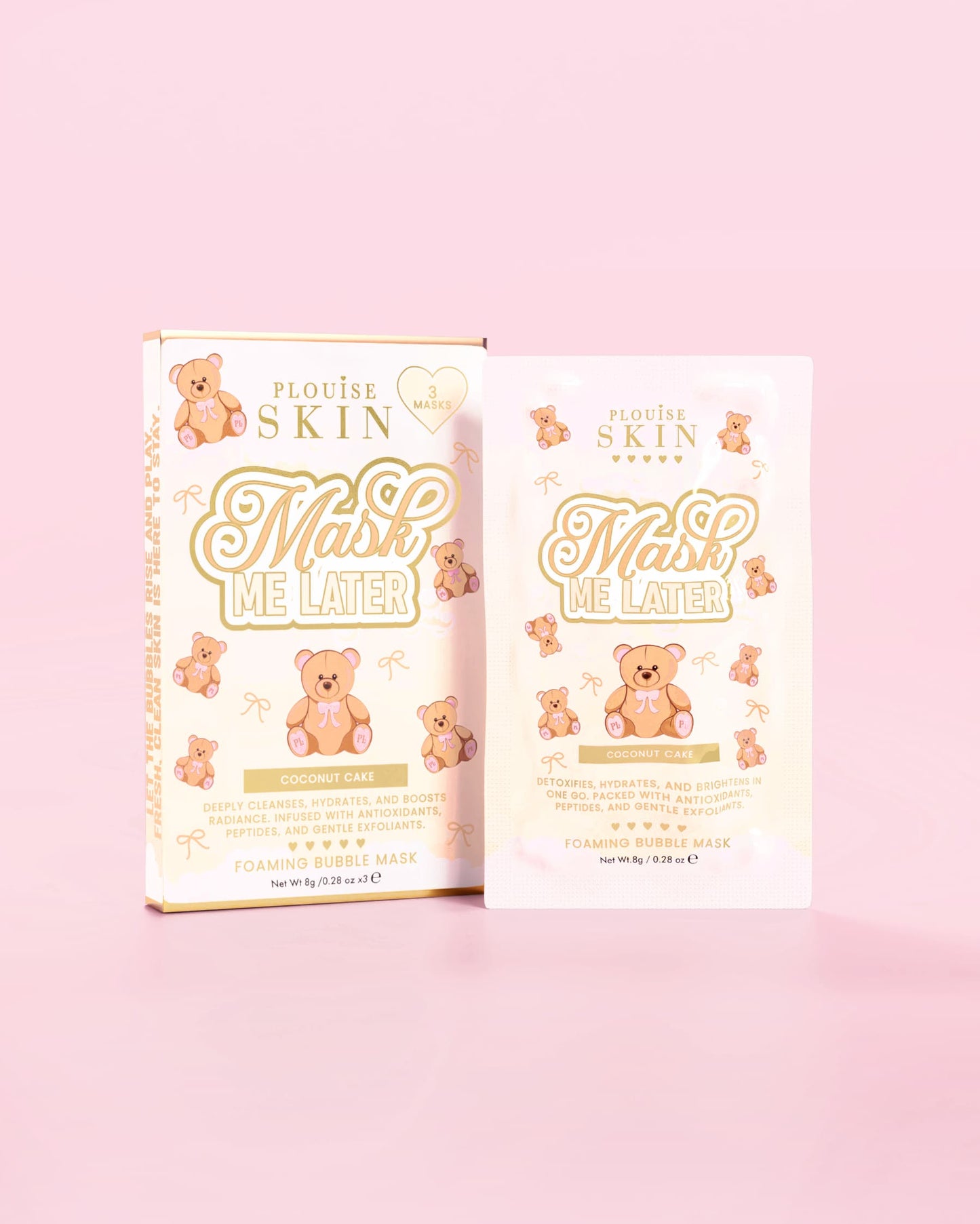 Teddy Touch Small Print Bag & Skincare Set by P. Louise Cosmetics
