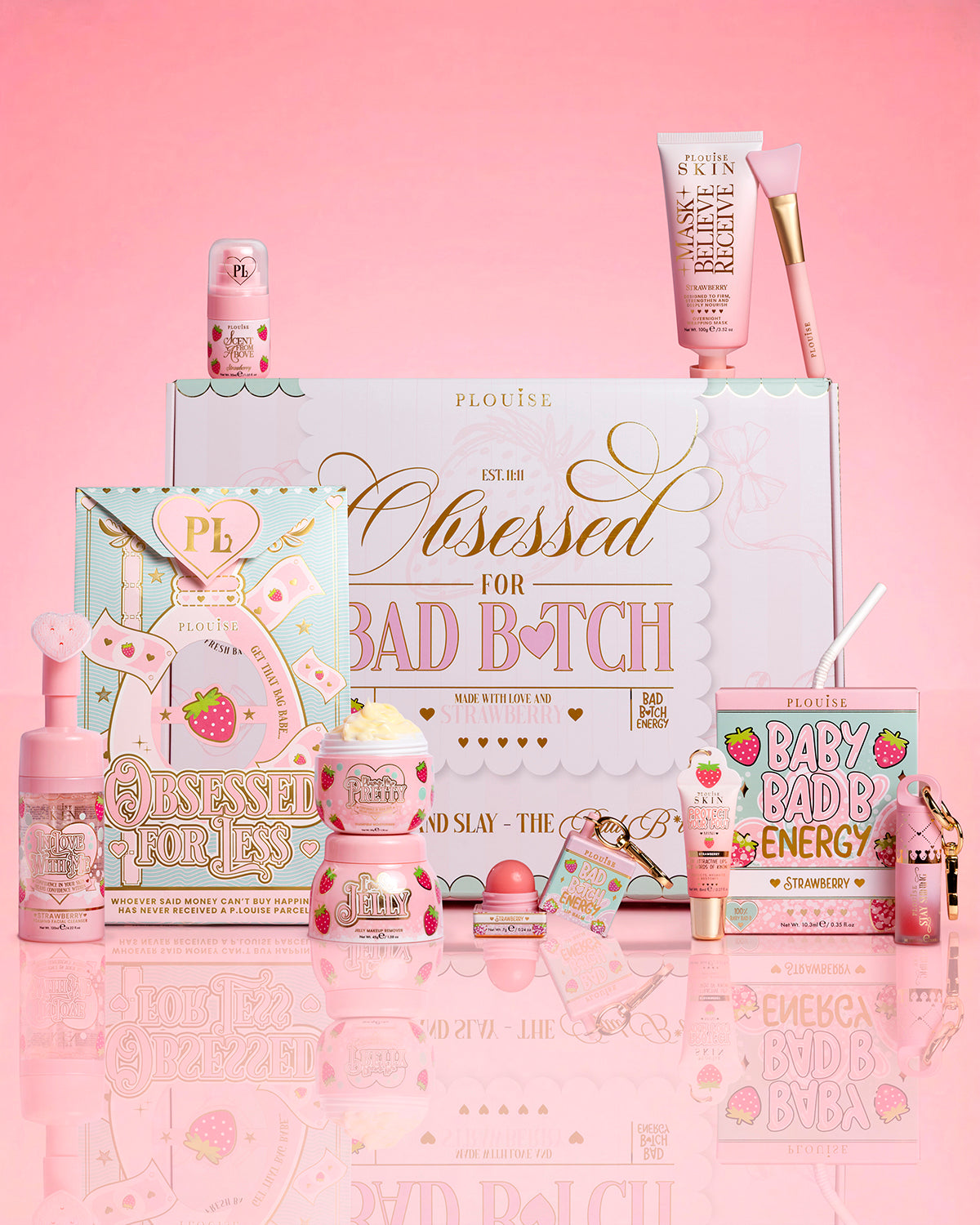 Strawberry Obsessed For Bad Bitch Bundle by P. Louise Cosmetics