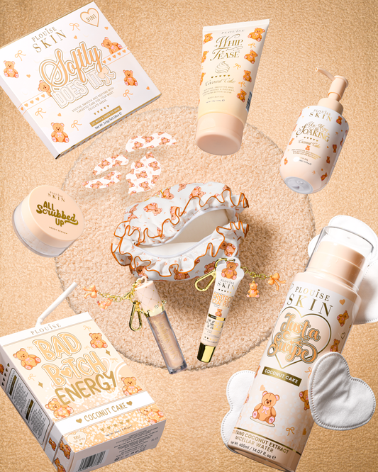 Teddy Touch Large Print Bag & Bodycare Set by P. Louise Cosmetics