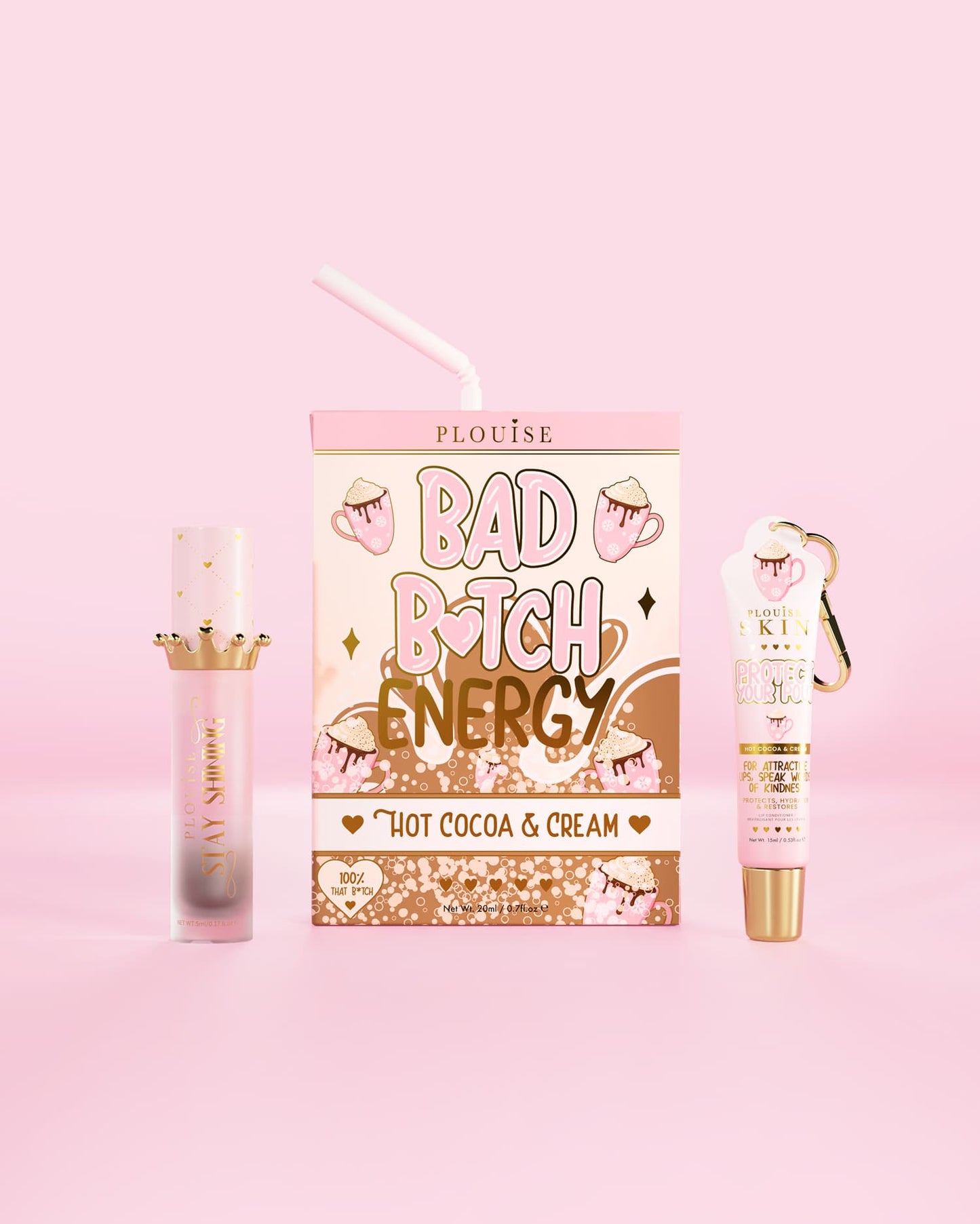Bad Bitch Energy Lip Conditioner & Lip Oil Duo by P.Louise