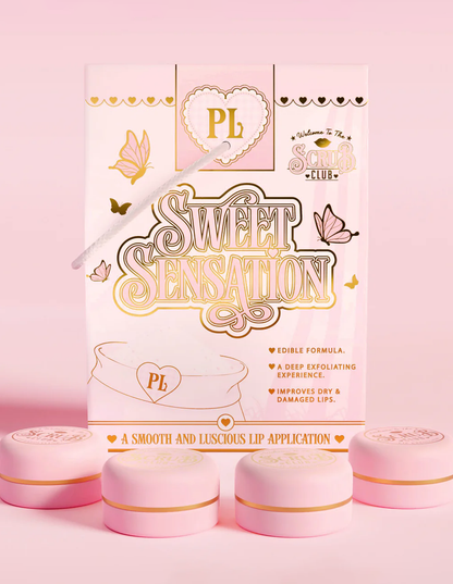Sweet Sensation Sugar Lip Scrub Bag by P. Louise Cosmetics