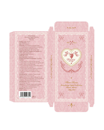 Strawberry Cupid Hand Mirror