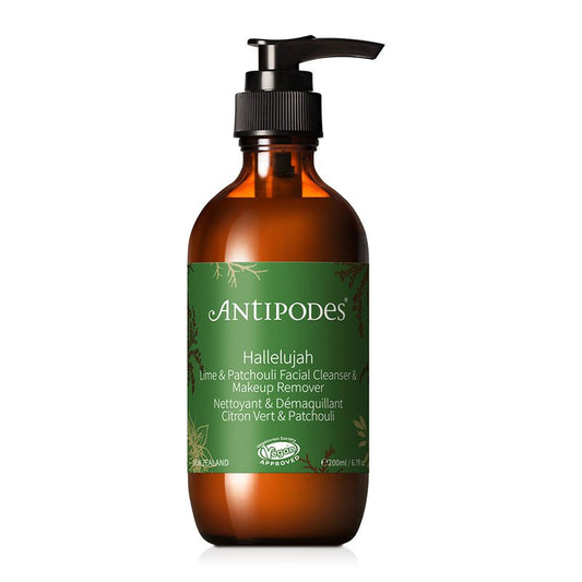 Hallelujah Lime & Patchouli Cleanser & Makeup Remover by Antipodes