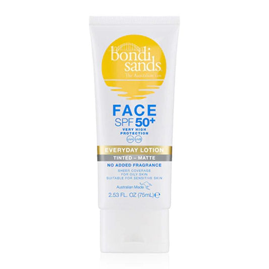 Face SPF 50+ Everyday Tinted Matte Sunscreen Lotion by Bondi Sands