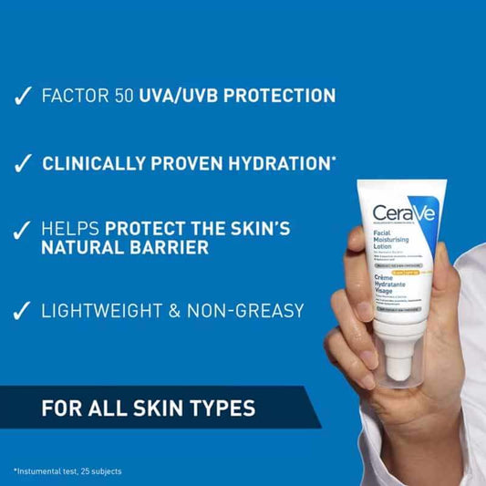 Facial Moisturising Lotion AM SPF 50 by CeraVe