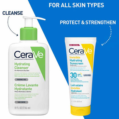 Invisible Hydrating Face & Body Sunscreen SPF 30 by CeraVe