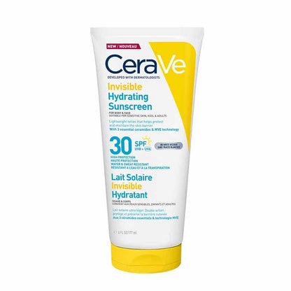 Invisible Hydrating Face & Body Sunscreen SPF 30 by CeraVe