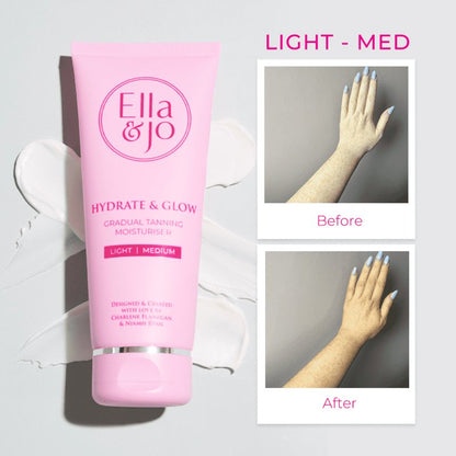 Hydrate & Glow Gradual Tanning Moisturiser by Ella & Jo